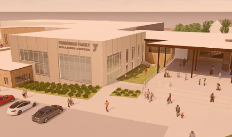 An artist's rendering of the Sturgeon Bay Center expansion exterior
