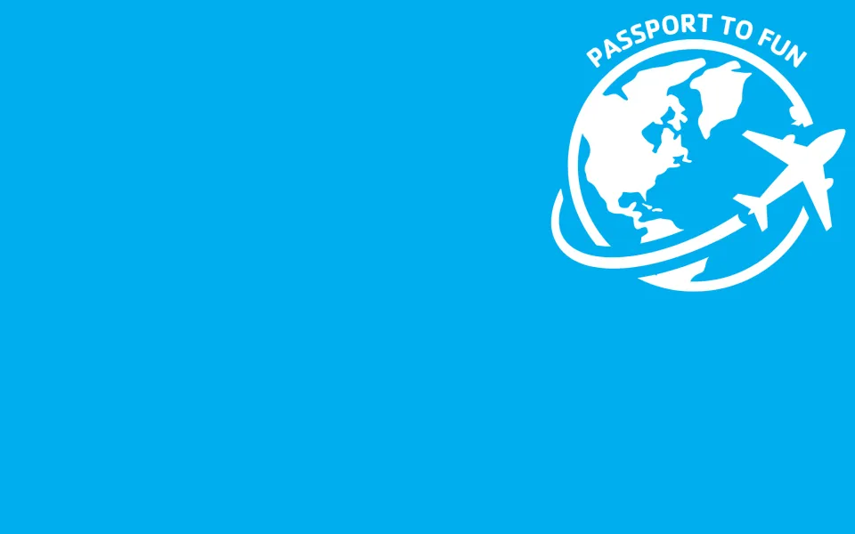 Blue background with White World and plane